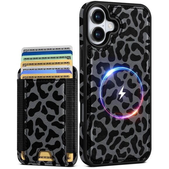 Shorogyt Other - IPhone 17 Wallet Case - Fits 5 Cards, Credit Card Holder Leather, 20J-172PH007